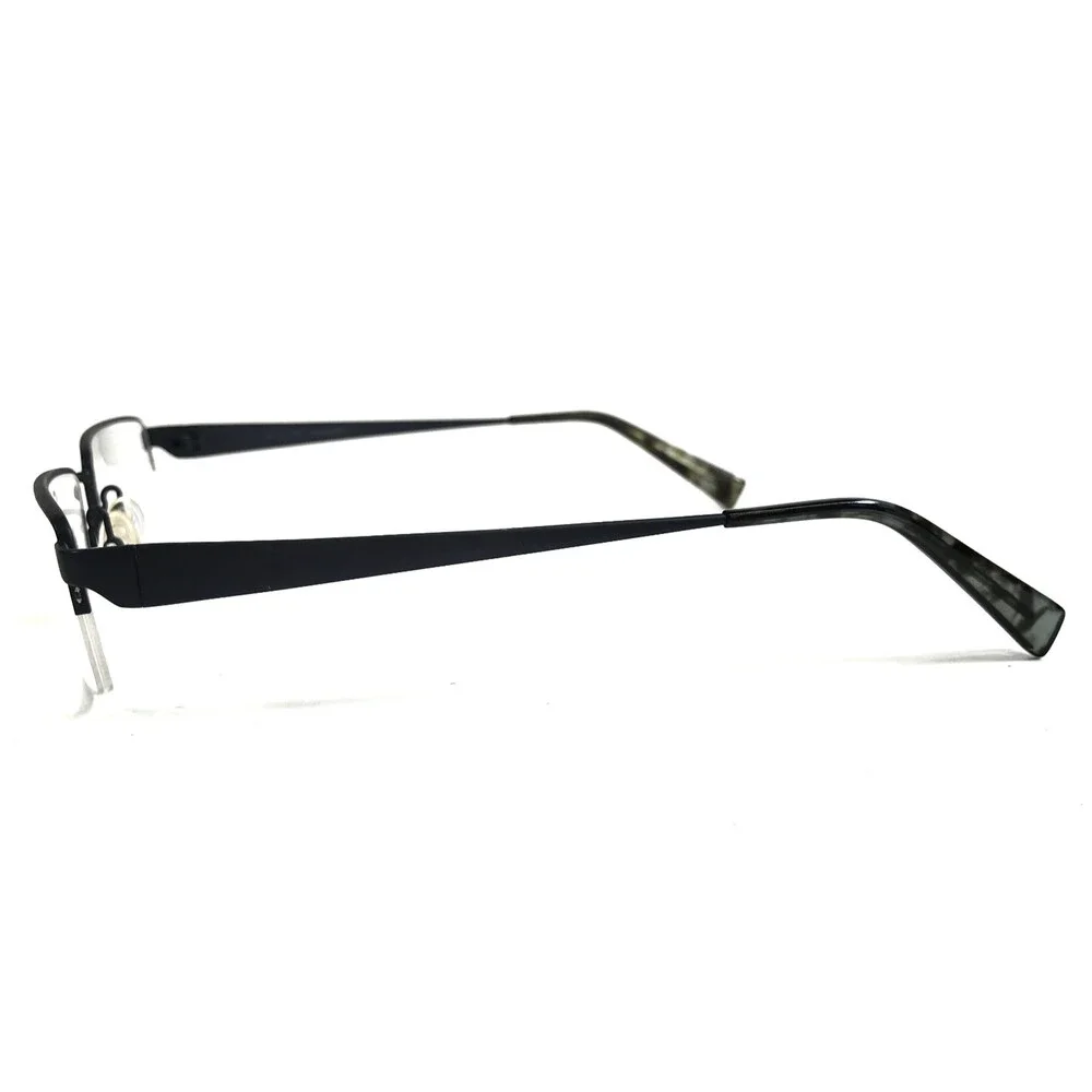 Flexon by Marchon Eyeglasses Frames 455 BLUE SUEDE Rectangle Half Rim 52-19-140